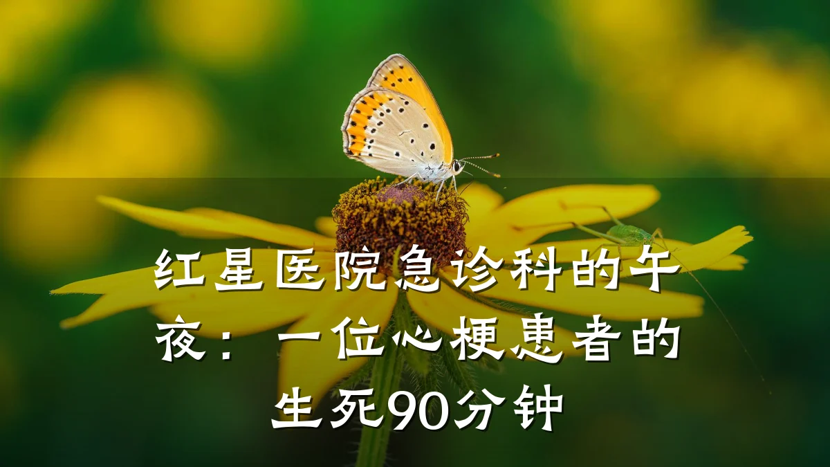 红星医院急诊科的午夜：一位心梗患者的生死90分钟