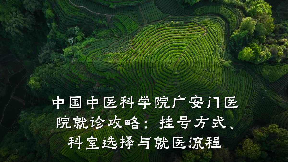 中国中医科学院广安门医院就诊攻略:挂号方式、科室选择与就医流程