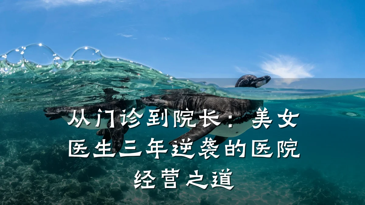 从门诊到院长:美女医生三年逆袭的医院经营之道