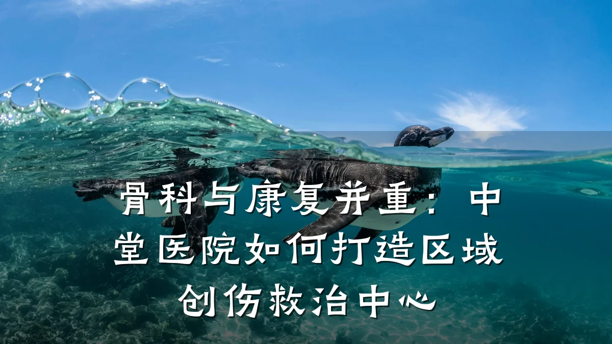骨科与康复并重：中堂医院如何打造区域创伤救治中心