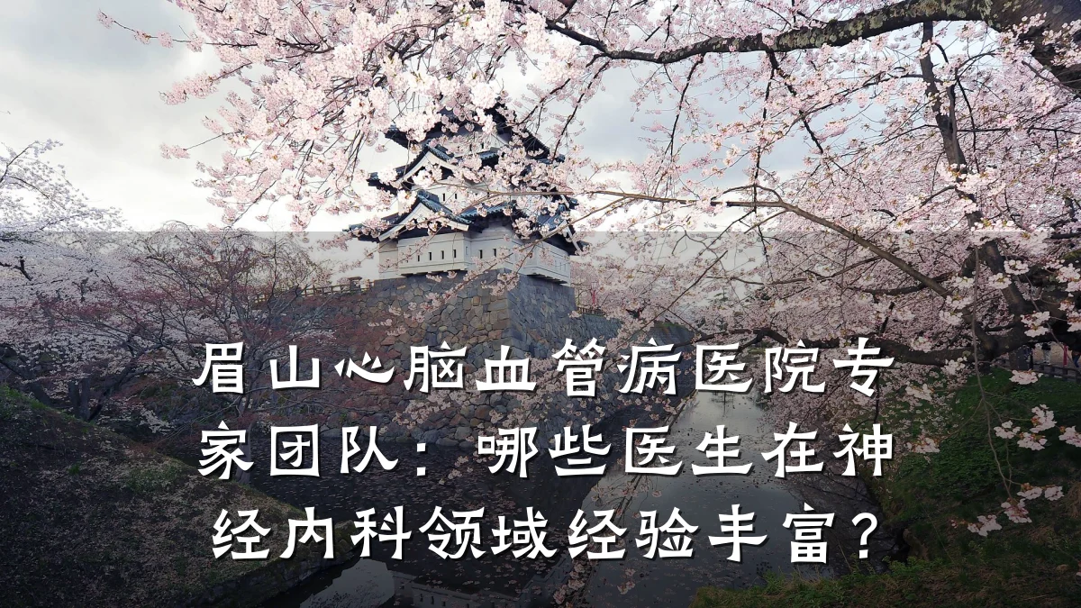 眉山心脑血管病医院专家团队:哪些医生在神经内科领域经验丰富?
