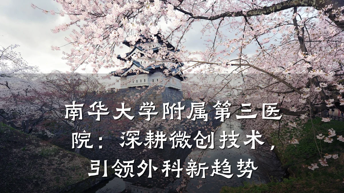 南华大学附属第三医院：深耕微创技术，引领外科新趋势
