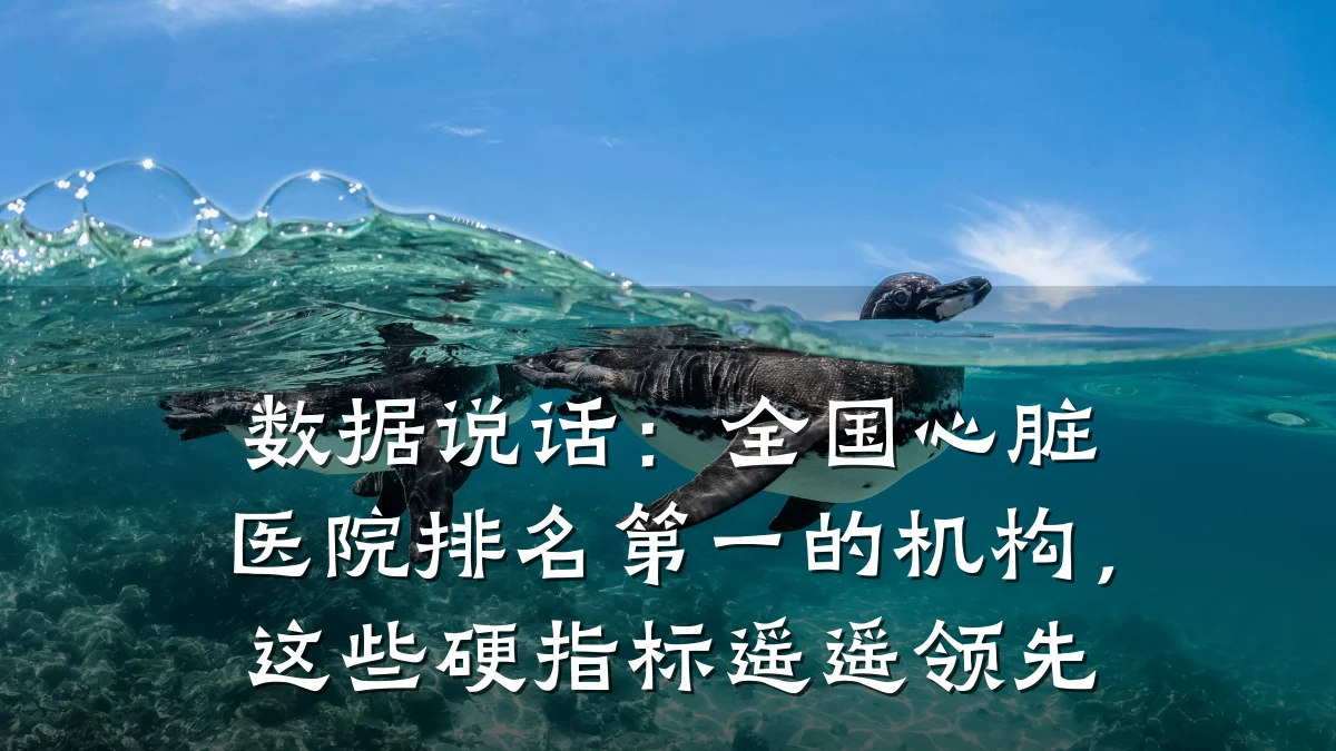 数据说话:全国心脏医院排名第一的机构,这些硬指标遥遥领先