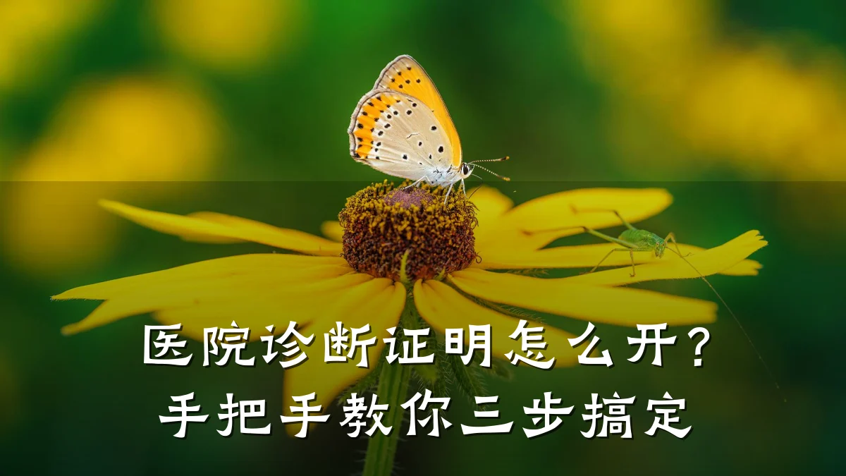 医院诊断证明怎么开？手把手教你三步搞定