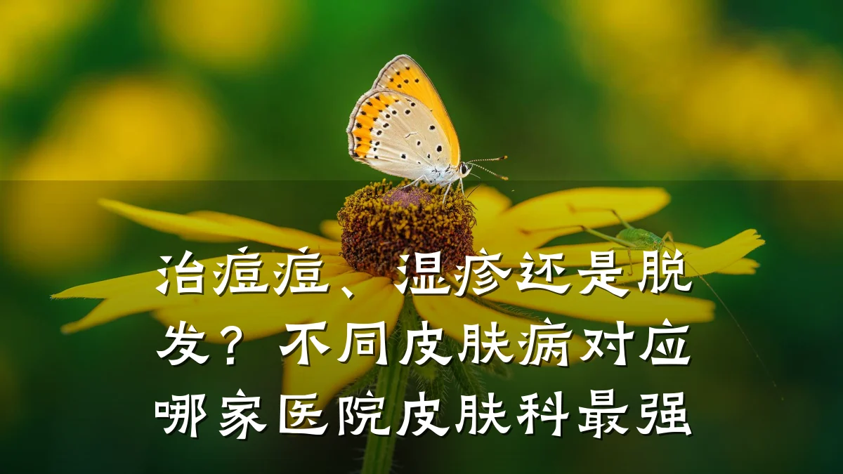 治痘痘、湿疹还是脱发？不同皮肤病对应哪家医院皮肤科最强