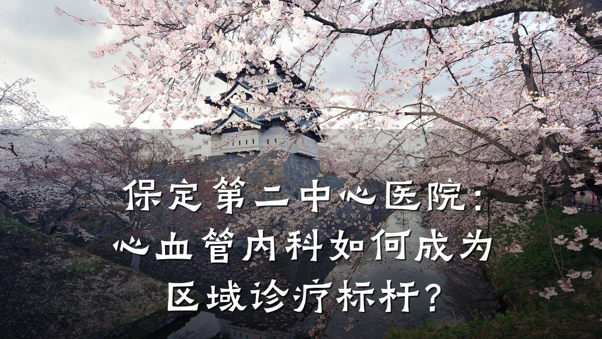保定第二中心医院:心血管内科如何成为区域诊疗标杆?