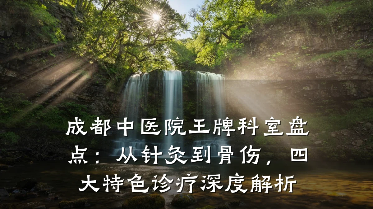 成都中医院王牌科室盘点:从针灸到骨伤,四大特色诊疗深度解析