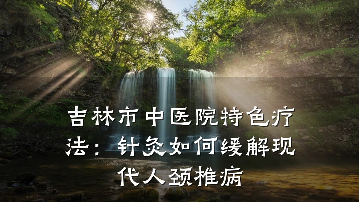 吉林市中医院特色疗法:针灸如何缓解现代人颈椎病