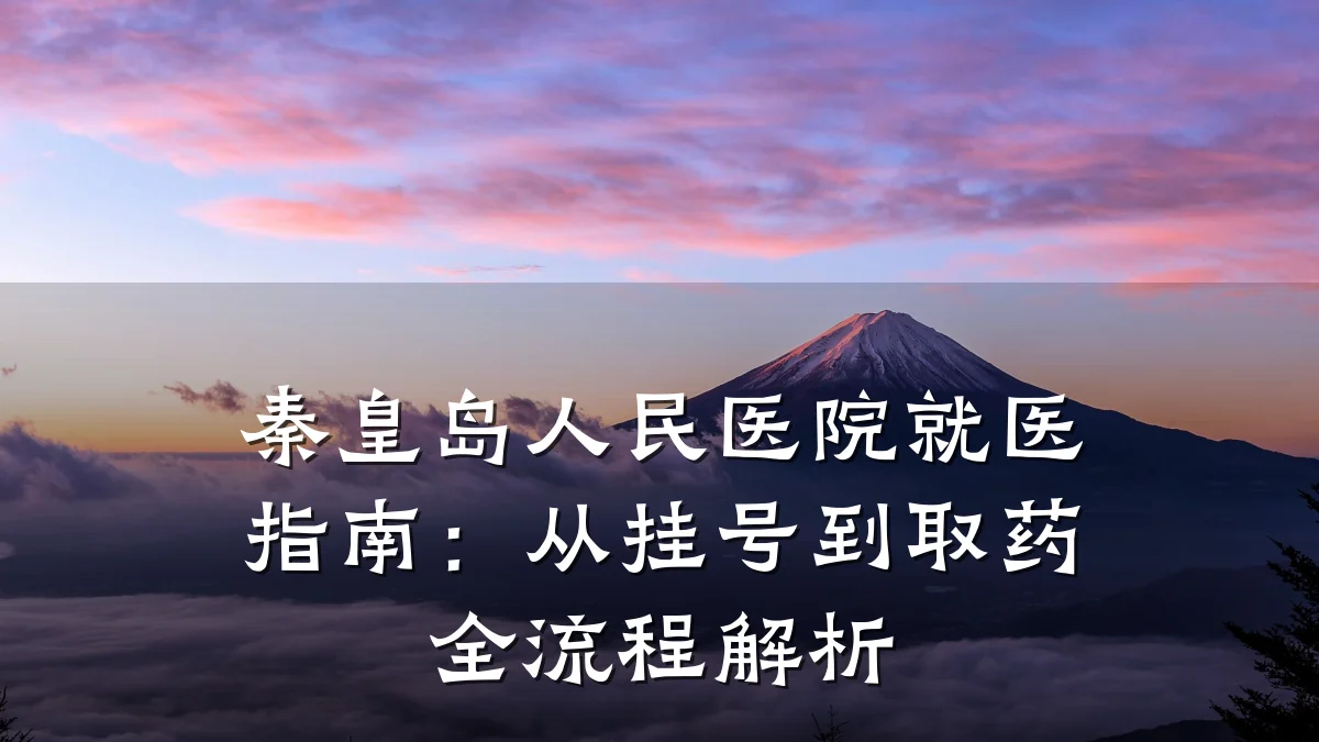 秦皇岛人民医院就医指南:从挂号到取药全流程解析