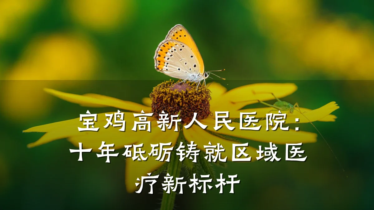 宝鸡高新人民医院:十年砥砺铸就区域医疗新标杆