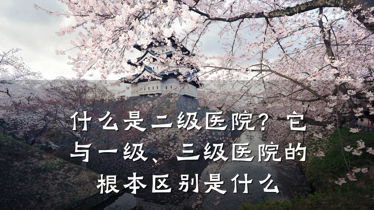什么是二级医院?它与一级、三级医院的根本区别是什么