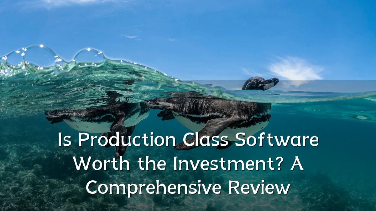 Is Production Class Software Worth the Investment? A Comprehensive Review