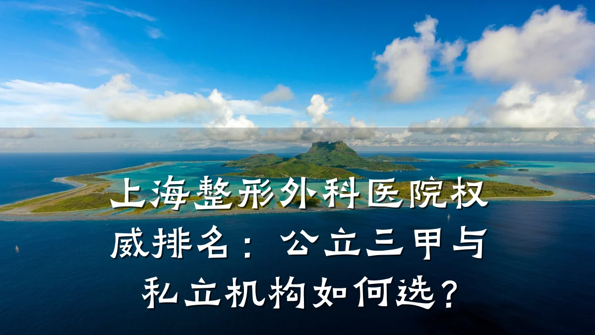 上海整形外科医院权威排名:公立三甲与私立机构如何选?