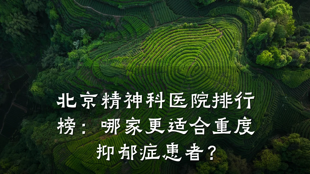 北京精神科医院排行榜：哪家更适合重度抑郁症患者？